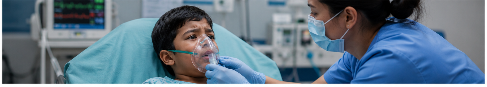 A doctor or emergency team may check:
� Breathing rate, oxygen level, heart rate, blood pressure, temperature, and level of alertness
� Ability to speak, use of chest muscles, wheezing, stridor, cough, and chest movement
� Heart and lung sounds
� Signs of infection, allergy, leg swelling, fluid overload, injury, or airway blockage
� Medical history, allergies, regular medicines, smoking, asthma, COPD, heart disease, and recent travel
Tests may include ECG, chest X-ray, blood tests, blood gas testing, infection tests, peak flow or spirometry, ultrasound, or CT scan depending on the suspected cause.