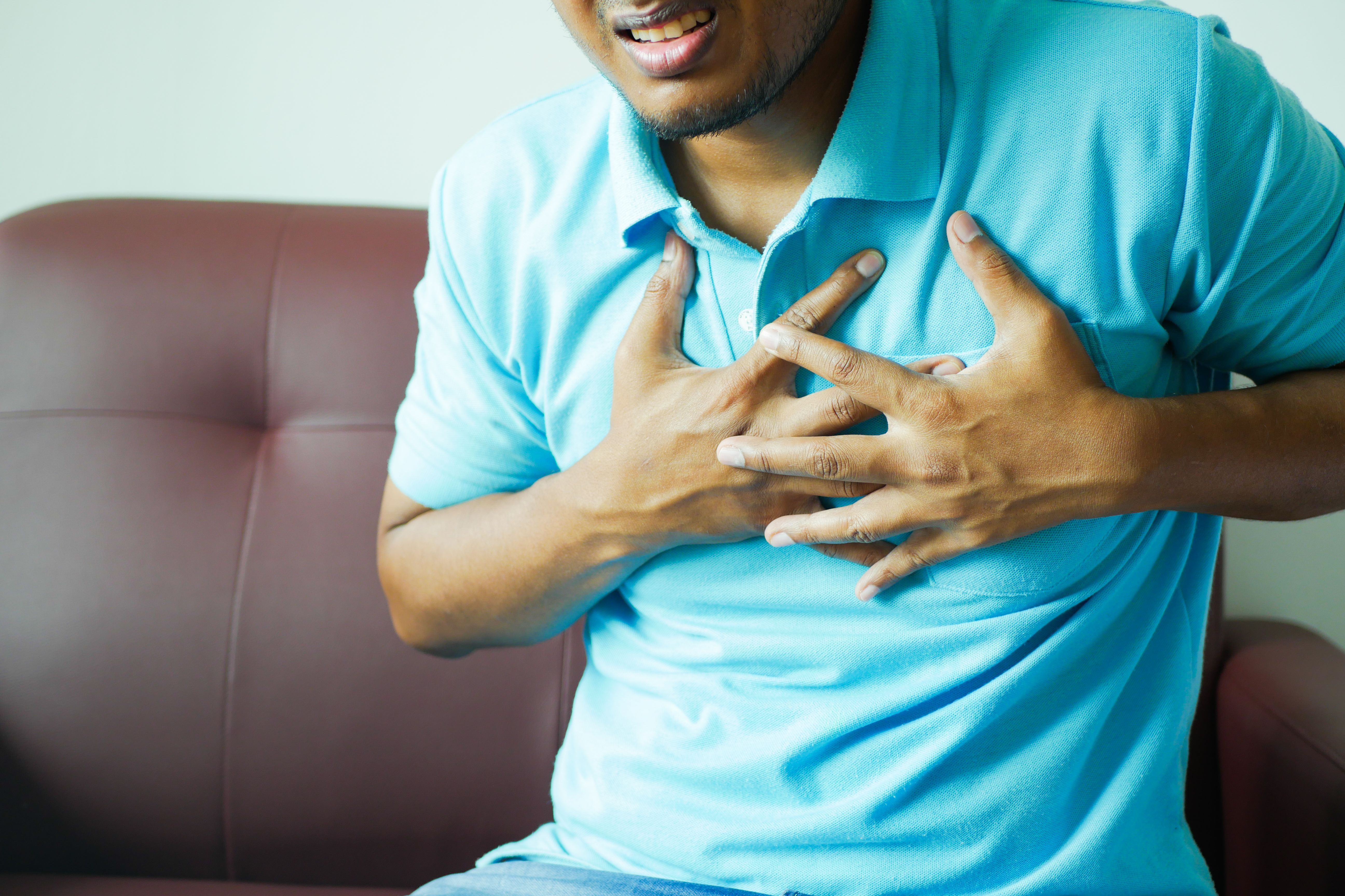 Go to the nearest emergency department or call for emergency help immediately if you have chest pain along with any of the following:

- Pain, pressure, or tightness in the chest that spreads to your left arm, both arms, jaw, neck, or back
- Sudden shortness of breath or difficulty breathing
- Sweating, especially cold or clammy skin
- Feeling faint, dizzy, or losing consciousness
- Nausea or vomiting alongside chest pain
- A rapid, irregular, or pounding heartbeat
- Lips or fingernails turning blue or grey
- Chest pain that started suddenly after an injury, accident, or hard physical effort
- Chest pain that does not go away after a few minutes of rest

Do not drive yourself to the hospital if you are experiencing these symptoms.** Ask someone nearby to help you or seek emergency assistance as quickly as possible.

These signs can point to a heart attack, a serious lung problem, or another life-threatening condition. Acting quickly can save your life. When in doubt, always seek emergency care rather than waiting to see if symptoms improve on their own.